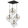 Obrazek Lampa Alambre 2778 black/gold PL4