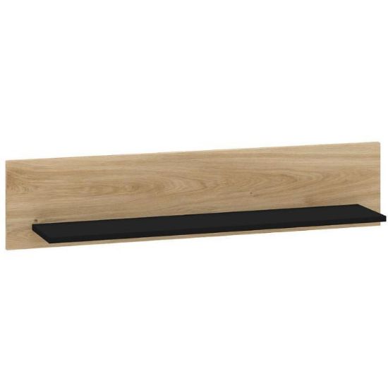 Obrazek Półka Agis 08 honey castello oak/black mat