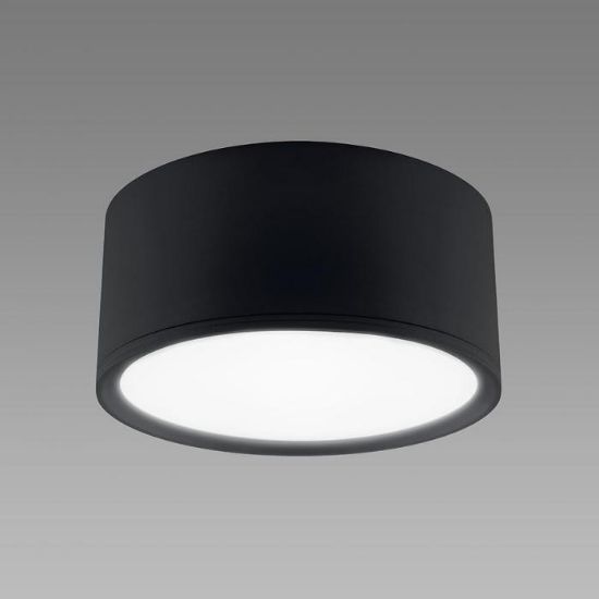 Obrazek Plafon rolen LED 15W BLACK 03782