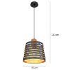 Obrazek Lampa 15451H czarno-złota LW1