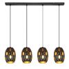 Obrazek Lampa 24006S-4H Czarno-złota LW4