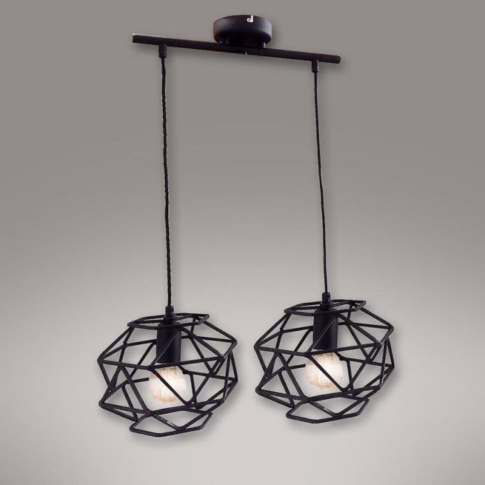 Lampa Cage 2700/Z-B-2 Czarna LW2