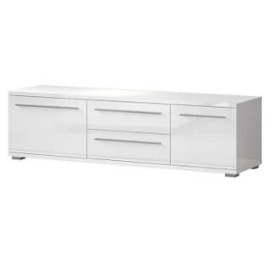 Obrazek Szafka RTV Piano TV165-2K2F/PN-70/KA/70 lakierowane crystal white