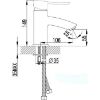 Obrazek Bateria umywalkowa stojąca Atena CB16176C