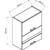 Obrazek Szafka Kuchenna Zoya W60grf/2 Sd Dąb Halifax/Biały