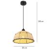 Obrazek Lampa 15442H czarno-beżowa LW1