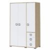 Obrazek Szafa 3D3S Kiki G33-BK/KI-15 beech/white