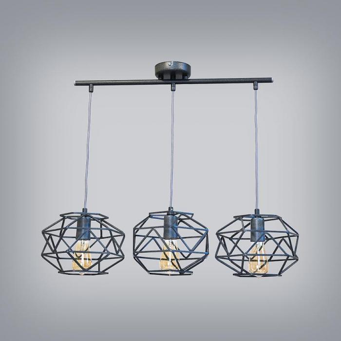 Lampa Cage 2701/Z-B-3 czarny LW3