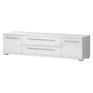 Obrazek Szafka RTV Piano TV180-2K2FV/PN-70/KA/70 lakierowane crystal white