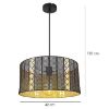 Obrazek Lampa 15450H Czarno-złota LW1