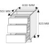 Obrazek Szafka kuchenna Essen grey D3M/60