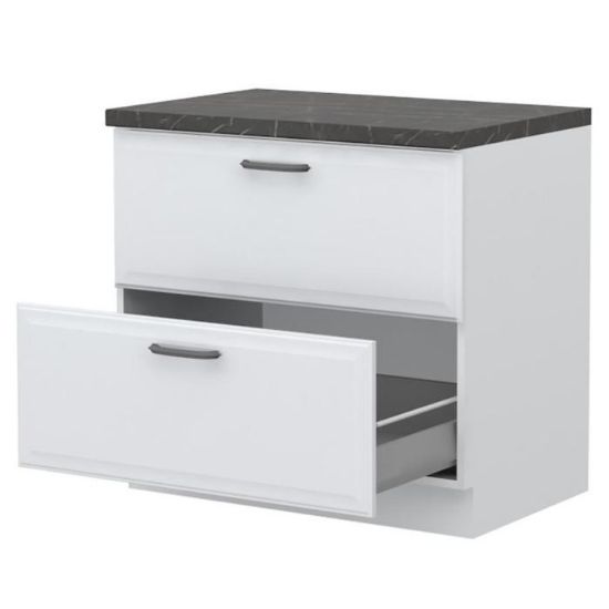 Obrazek Szafka kuchenna Evia r-90-2mbox/4 pearl grey mat