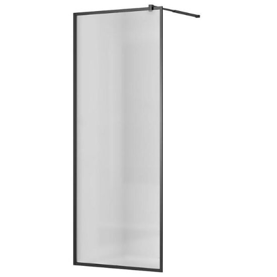 Obrazek Ścianka Walk-in Blur 100x195 black