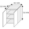 Obrazek Szafka kuchenna Essen grey W3/6