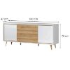 Obrazek Komoda VidaK23 pacific walnut/crystal white