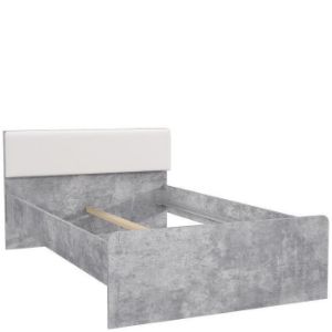 Obrazek Łóżko Canmore CNML1121-C273 beton jasny/biały połysk