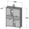 Obrazek Komoda Trondheim 4D1S TDHK634 Dąb Artisan