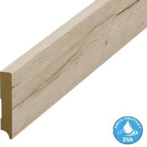 Obrazek Listwa przypodłogowa MDF 2400x78x14mm Dąb Cresto WR 57516