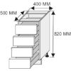 Obrazek Szafka kuchenna Essen grey D4M/40