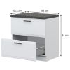 Obrazek Szafka kuchenna Evia r-80-2mbox/4 2s pearl grey mat