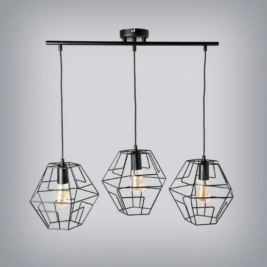 Obrazek Lampa Pentagon 2782/Z-B-3 czarna LW3