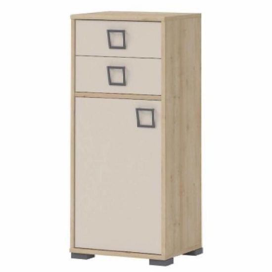 Obrazek Komoda 1D2S Kiki OR12-BK/KI-01 beech/sand