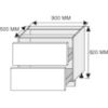 Obrazek  Szafka kuchenna Essen grey D2M/90 