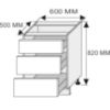 Obrazek  Szafka kuchenna Essen grey D3E/60 