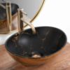 Obrazek  Umywalka nablatowa Sofia In Black Marble/Gold 