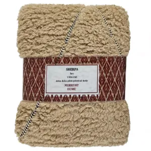 Obrazek  Koc Sherpa 130x160 beż Merkury Home 