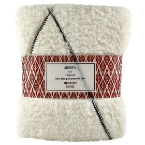 Obrazek  Koc Sherpa 130x160 ecru Merkury Home 