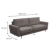 Obrazek Sofa Mona szary sztruks Poso 22