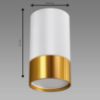 Obrazek Lampa PUZON DWL GU10 WHITE/GOLD 04122 K1 