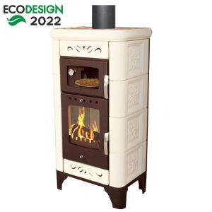 Obrazek Piec stalowo-kaflowy Bologna II drab 6kw