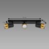 Obrazek Lampa PUZON SPT GU10 3L BLACK/GOLD 04127 LS3 