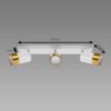 Obrazek Lampa PUZON SPT GU10 3L WHITE/GOLD 04126 LS3 