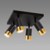 Obrazek Lampa PUZON SPT GU10 4D BLACK/GOLD 04129 LS4 