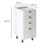 Obrazek Szafka kuchenna linea d40s4 white