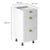 Obrazek Szafka kuchenna linea d40s3 white