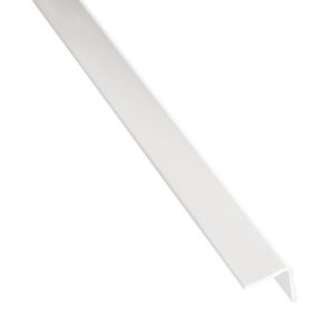 Obrazek Kątownik samoprzylepny PVC biały połysk 19.5x19.5x2600 