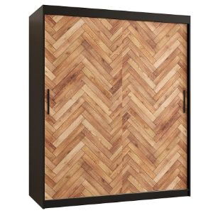 Obrazek Szafa Herringbone 1 150 Czarny/Jodełka