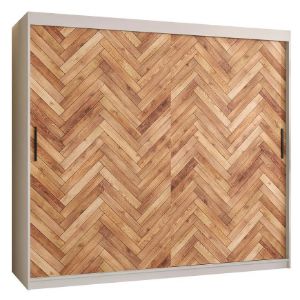 Obrazek Szafa Herringbone 1 200 Biały/Jodełka