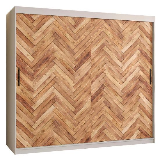 Obrazek Szafa Herringbone 1 200 Biały/Jodełka