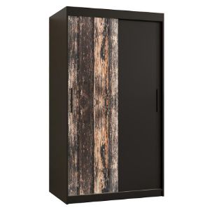 Obrazek Szafa Rustic 100 czarny/czarny