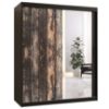 Obrazek Szafa Rustic II 150 czarny/lustro