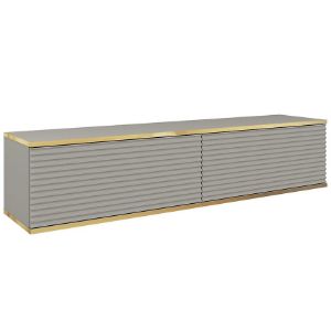 Obrazek Szafka RTV Oro 135 MDF szary