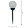 Obrazek Lampa solarna Kulka 10CM Black EKO0595