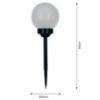 Obrazek Lampa solarna Kulka 20CM Black EKO0589