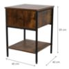 Obrazek Szafka Nocna Loft 8624 E dark vintage wood