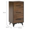 Obrazek Komoda Frida II K3SW shirin walnut